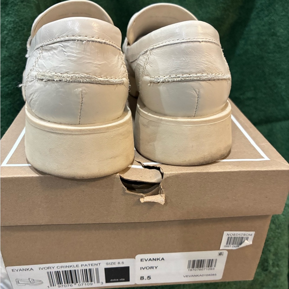 Dolce Vita Off-White Women’s Loafers - Picture 5 of 8